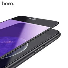HOCO for iPhone 7 8 & 8PLUS 3D Soft Edge Flexible Tempered Glass Film Transparent Anti Blue Ray Screen Protector iPhone7