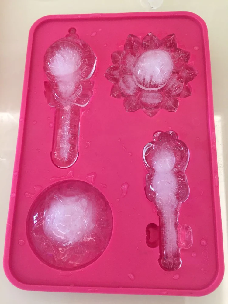 sailor moon rod wands crystal star compact ice cube mold Tray Ice Cream Makers