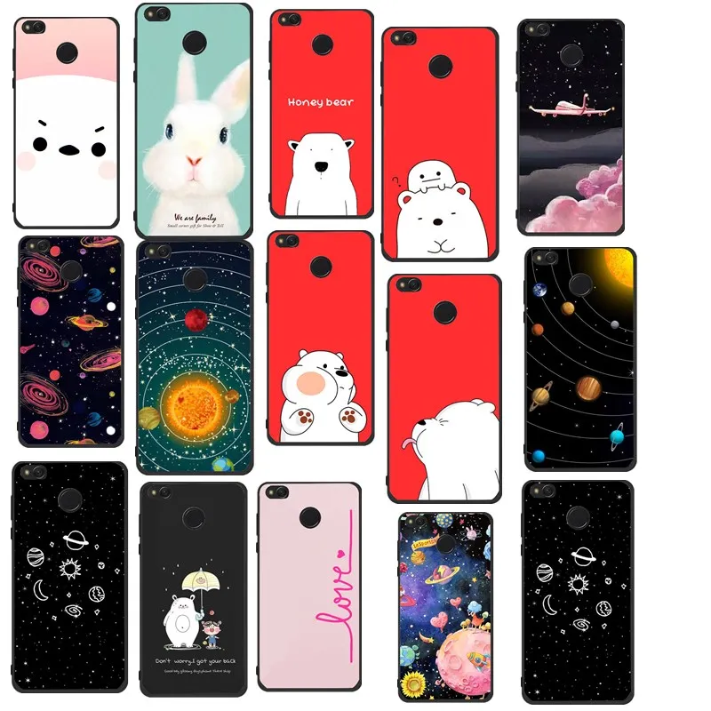 SICOOTE для Xiaomi Mi A1 мягкие Мультяшные Милые силиконовые чехлы с полной спинкой Redmi 4x 4A