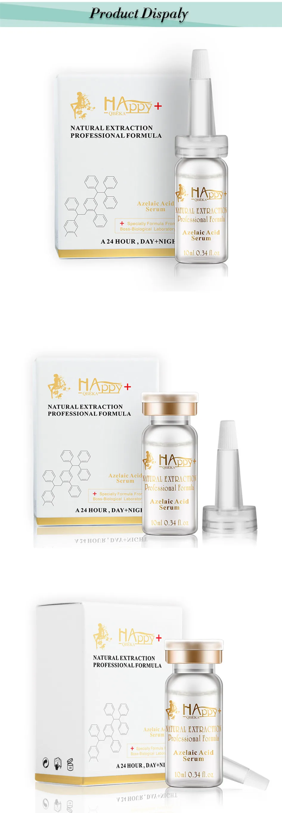 Removedor de Cravo Controle de Óleo Diminuir os Poros Natural Acne Rosto Soro Ácido Hialurônico Vitaminas Essência Hidratante Branqueamento 2 Pcs 14 Soro Ácido Hialurônico Vitaminas Essência Hidratante Branqueamento