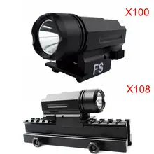 Светодиодный пистолетный страйкбол Для Пистолетов Glock Gun Flash Light тактический фонарик с выпуском 20 мм крепление для Glock 17 19 зеленый свет