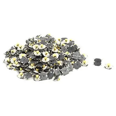 

200pcs SMT Momentary Action 4 Pin Terminals Tactile Switches 4x4x2.5mm