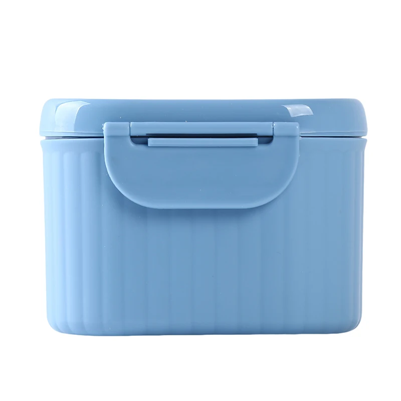 Small dark blue Портативная герметичная коробка для детского питания, коробка для детского сухого молока, контейнер для детского сухого молока, переносная коробка для хранения детского питания - Цвет: Small dark blue