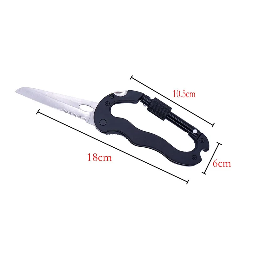 Multi-tool with Folding Pocket Knife - Camping, Hiking Multi-tool hook Carabiners & Quickdraws for Camping & Hiking #3j#F (3)