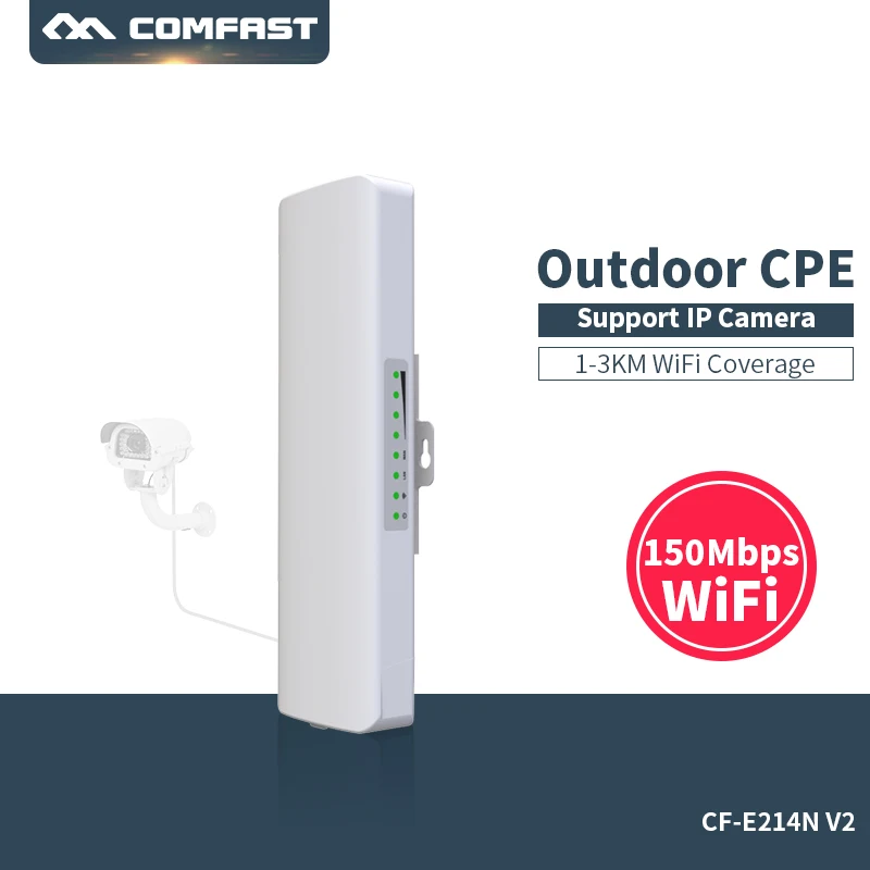 

Long Distance 1-5KM Comfast CF-E214N Wireless Bridge Outdoor CPE Router 150Mbps WIFI signal booster Wireless AP 14dbi Antenna