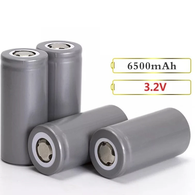 

4pcs/lot 5C 5000mAh/6500mah 32650 Battery 3.2V Li-Iron Phosphate Rechargeable Battery E-bike Electronic cigarette Batteries