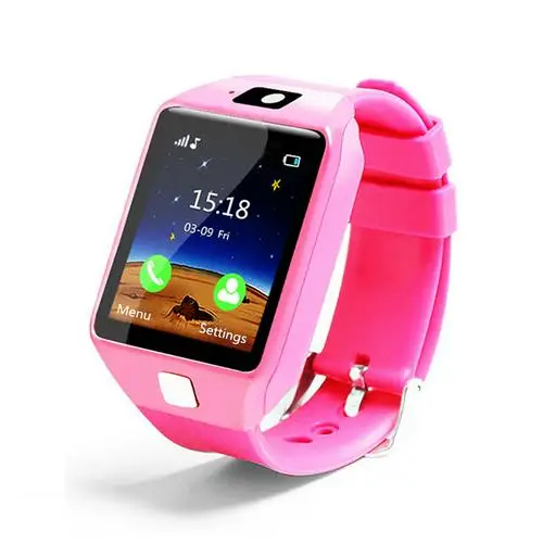 Детские наручные часы с защитой от потери сна, Bluetooth часы, 1,54 дюймов, сенсорный экран, Смарт-часы для IOS Android телефона - Цвет: Розовый