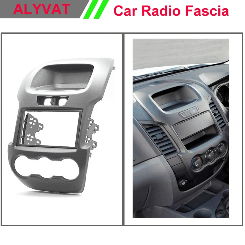 

CAR Radio installation dash mount kit stereo install for FORD Ranger 2011+ (Manual Air-Conditioning) Black 2-DIN