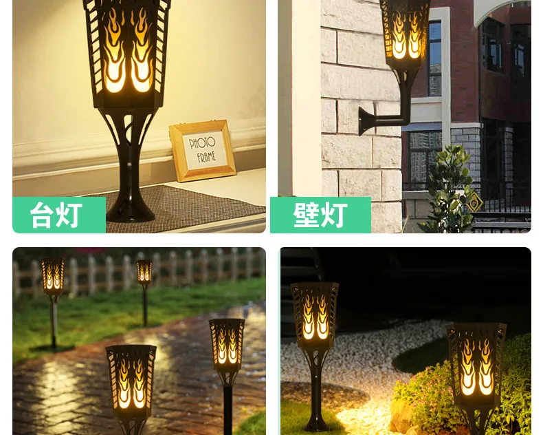 Levou as Luzes do Jardim da Lâmpada à Prova 2-pacote de Energia Luz para Jardim Solar Recarregável Água Tochas Chama Dança Gramado Jardim Garagem d' Ip65 11 China garden led Suppliers