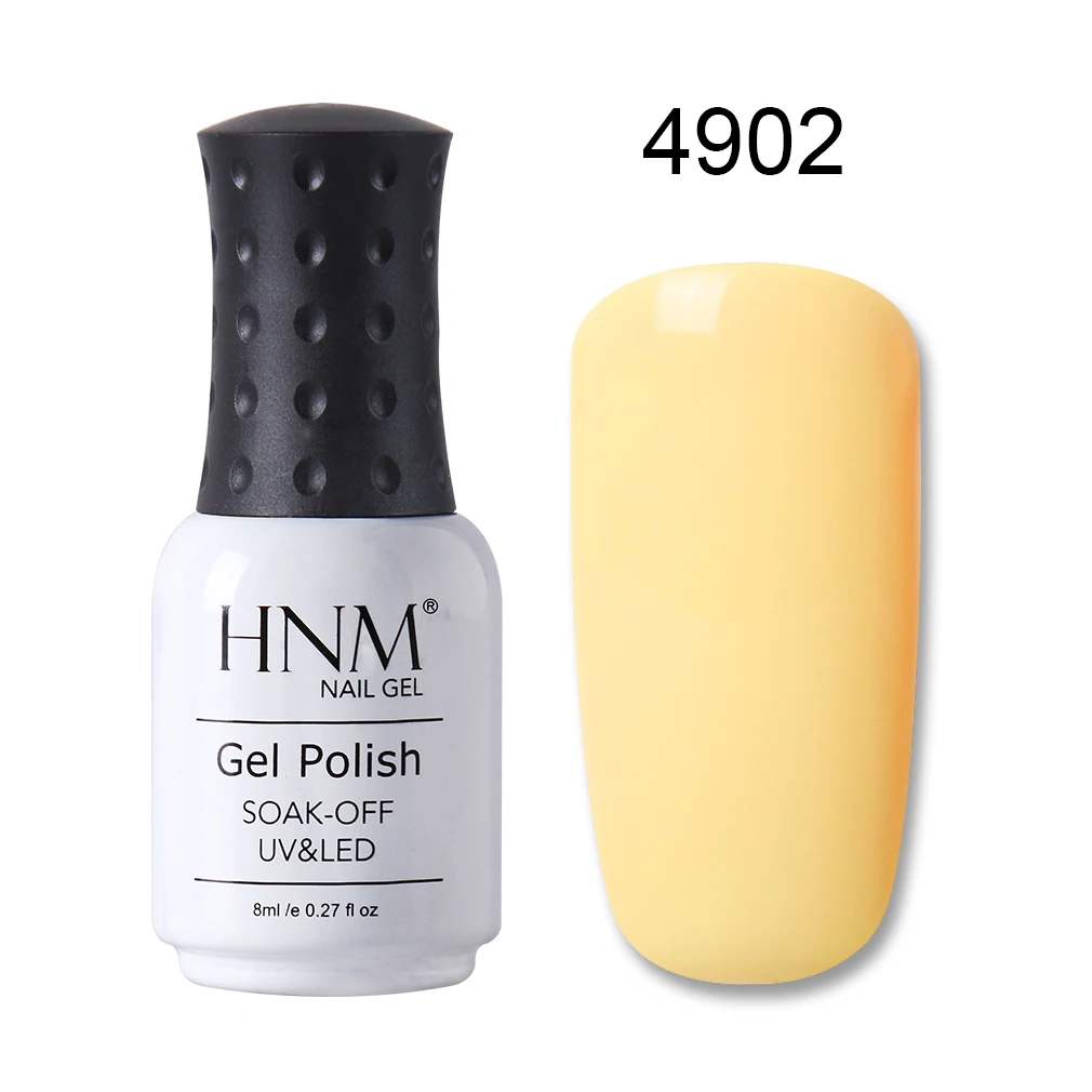 HNM 8 мл цвета Макарон Гель-лак для ногтей замачиваемый УФ-гель для маникюра Лак для ногтей ярких цветов стойкий дизайн ногтей гель лак - Цвет: 4902