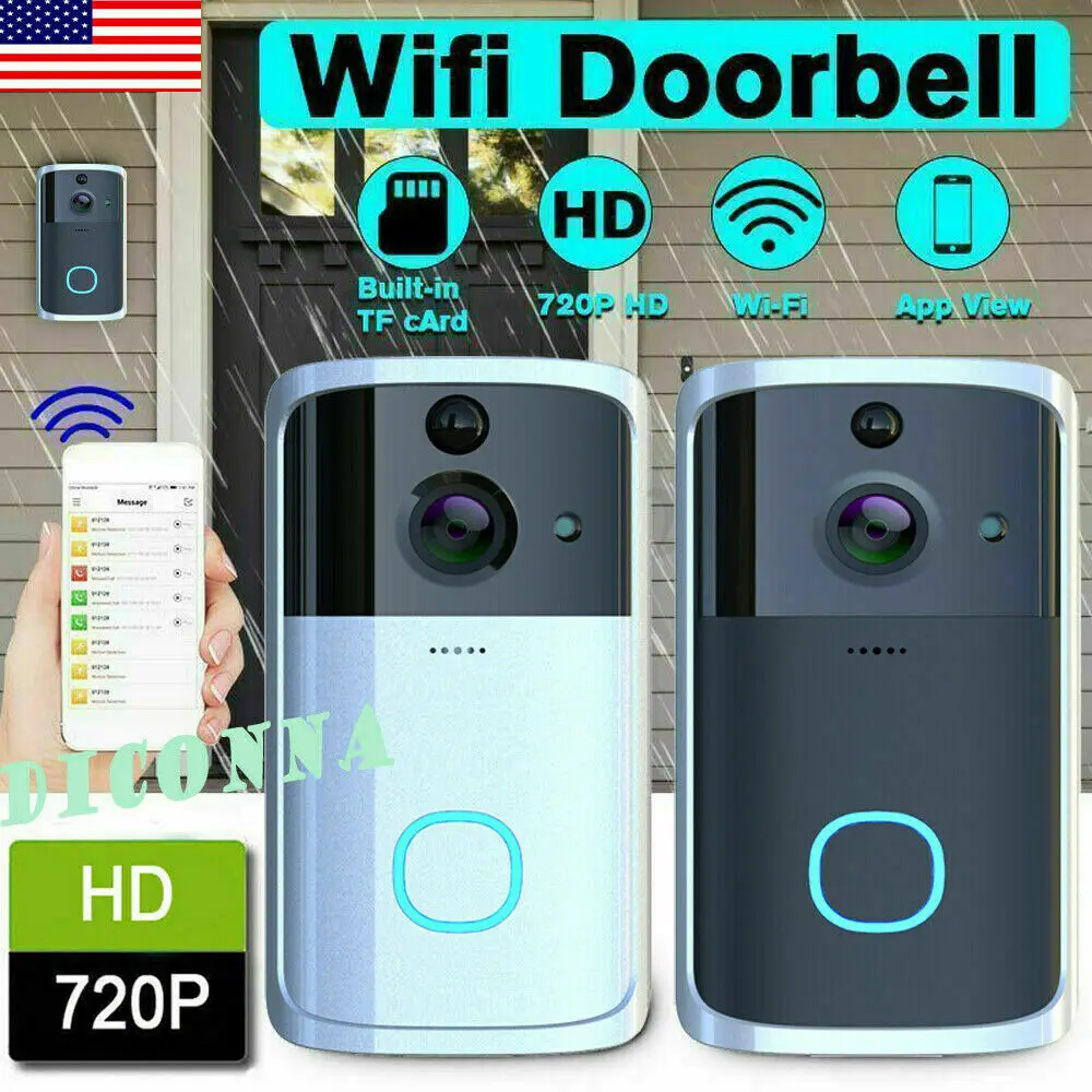 

M7 Smart WiFi wireless Video Doorbell waterproof 1080P HD Visual Camera Record Security System Door Bell