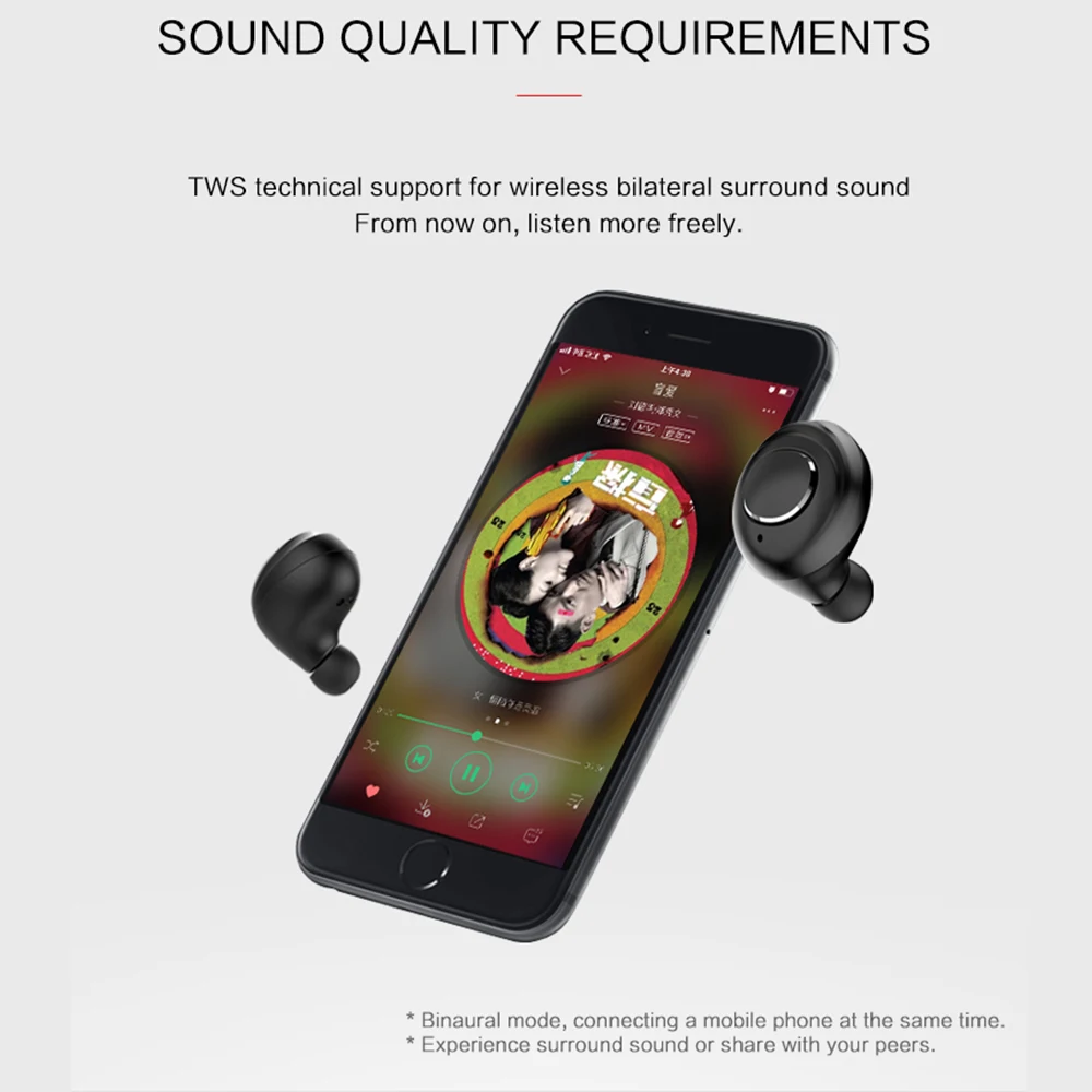 X8 TWS Bluetooth 5 0 в ухо Беспроводные Мини наушники водонепроницаемые спортивные смарт
