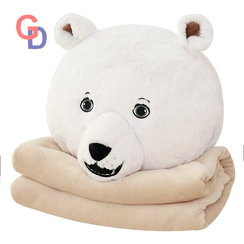 plush bear cushion