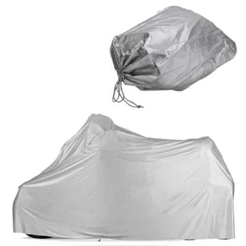 Image Waterproof Motorcycle Garage tarpaulin tarpaulin motorcycle cover 246 * 105 * 127 cm   Size XL Silver