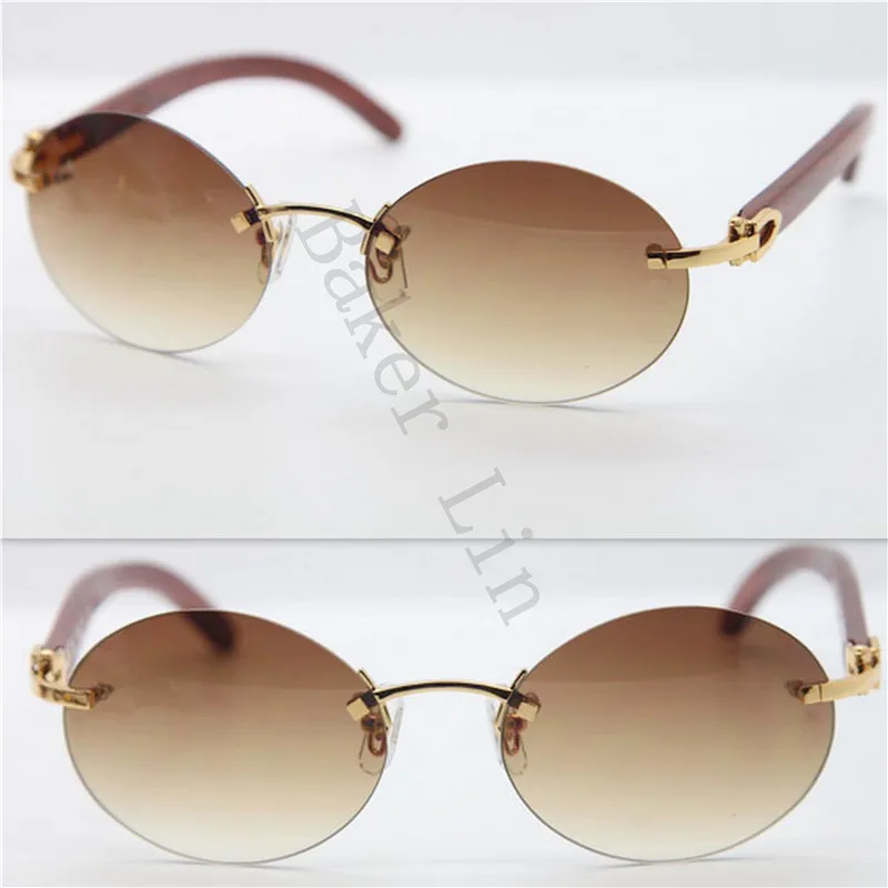 Cartier 3524018 Rimless Wood Sunglasses (2)