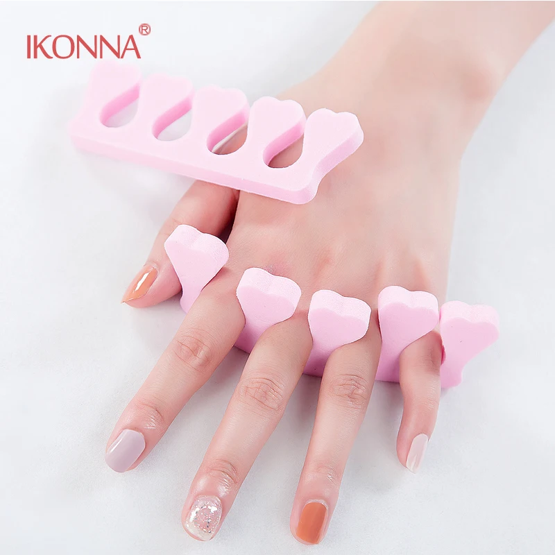 Ikonna 2pcs Soft Foam Sponge Toe Finger Separator Nail Art Tools Feet Care Manicure Pedicure | Красота и здоровье