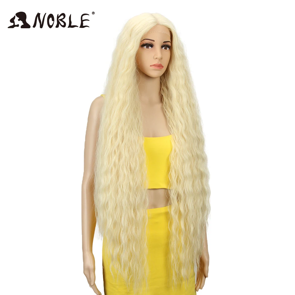 Beli Mulia Rambut Sintetis Wig Renda Depan Sintetis Wig Panjang Keriting Ombre Berambut Pirang Teguran 42 Inci 613 Amerika Renda Sintetis Depan wig