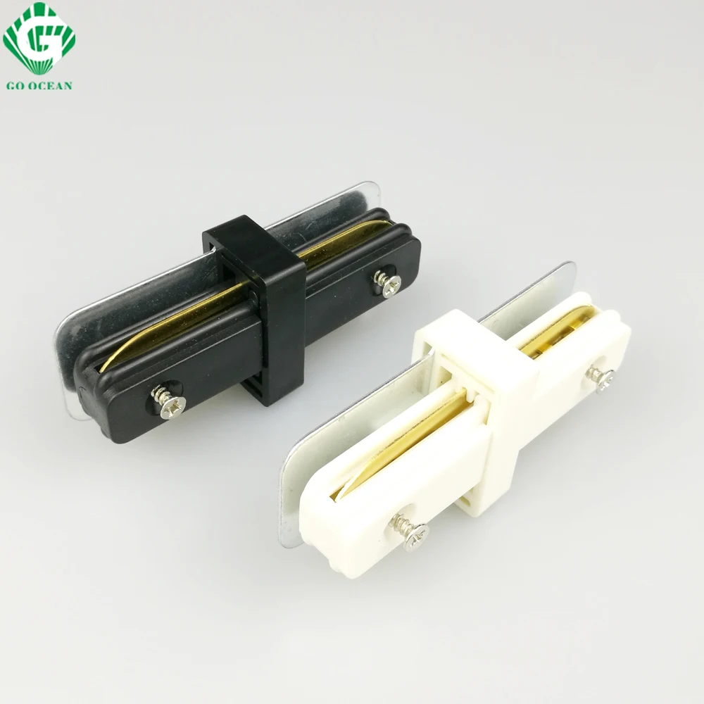 GO OCEAN Track lighting Rail Connector I Straight Connectors for Track Light Rail Fixture System Auminum Rail Connector (3)