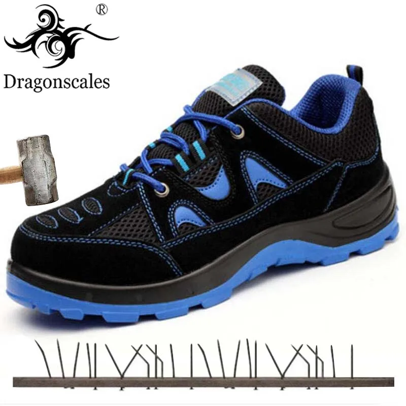 

High Quality Fashion Safety Shoes Men's Anti-piercing Steel Toe Cap Outdoor Work Shoes Breathable Wear Non-slip Lightweight