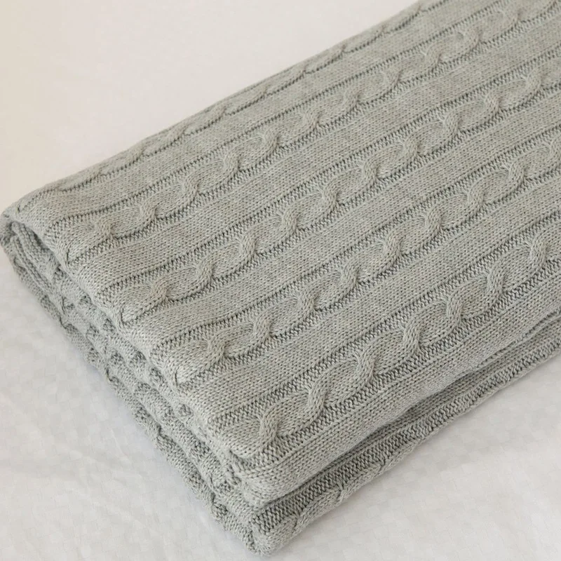 100% хлопок вязаный Одеяло взрослых Одеяло диван одеяло cobertor 110*180 см весна/осень лето