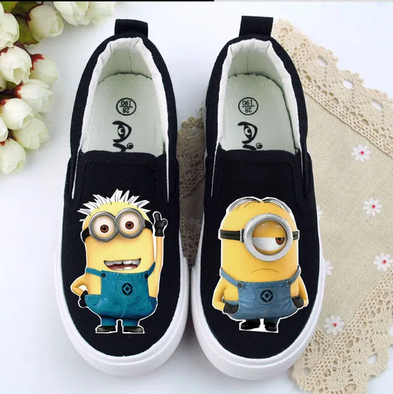 

girl tenis boy trainer Despicable Me Graffiti Casual Shoes Cartoon Character Couple Shoe Cute Minion Canvas child sneakers