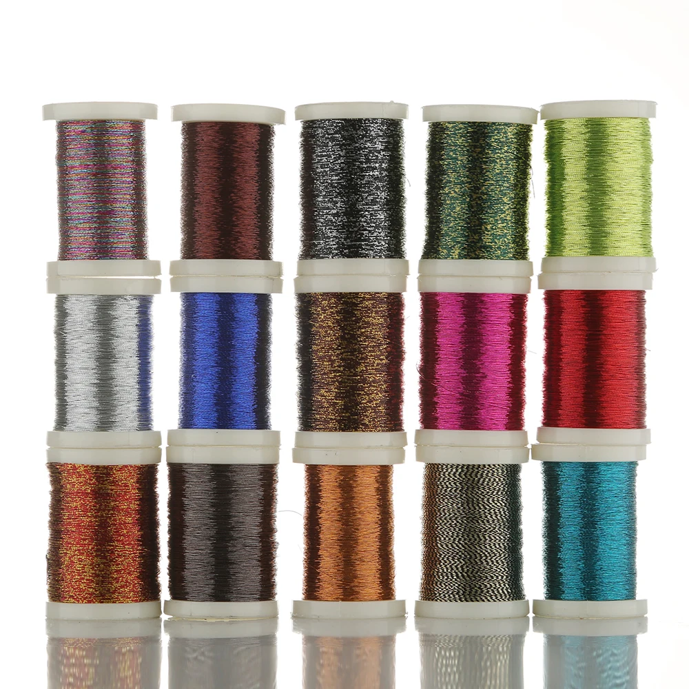 5spool/pack 130M metallic material rod guide ring tying thread rod DIY building guide refit repair modify guide fasten line