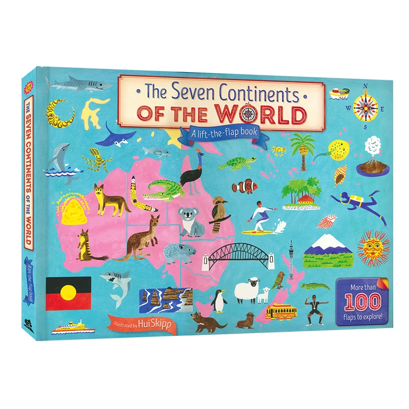Us 3347 7 Offbritain English 3d Picture The Seven Continents Map Of The World Flap Board Book Children Kids Study Over 100 Flaps To Explore On Us 3347 7 Offbritain English 3d Picture The Seven Continents Map Of The World Flap Board Book Children Kids Study Over 100 Flaps To Explore On