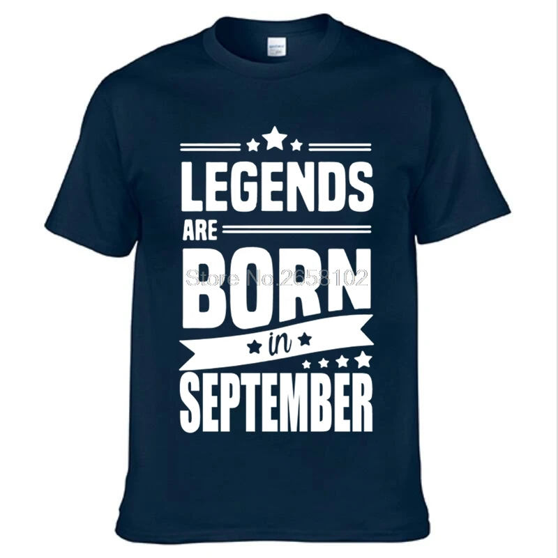 SEPTEMBER Legends are born T SHIRT WOMENS LADIES FUNNY BIRTHDAY GIFT IDEA 