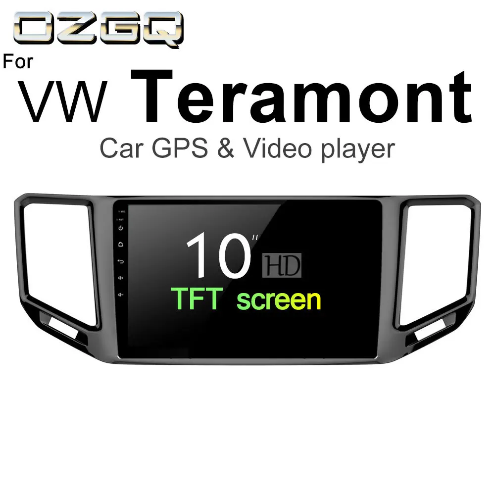 OZGQ Android 7 1 Автомобильный плеер для Volkswagen VW Teramont 2017 2018 Экран Авто GPS навигация BT