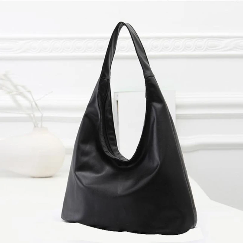 Brand new 2016 Women Shoulder Bags Tote For Women Black Large Capacity Leather Handbag Bags Bolso Gift 1 pcs