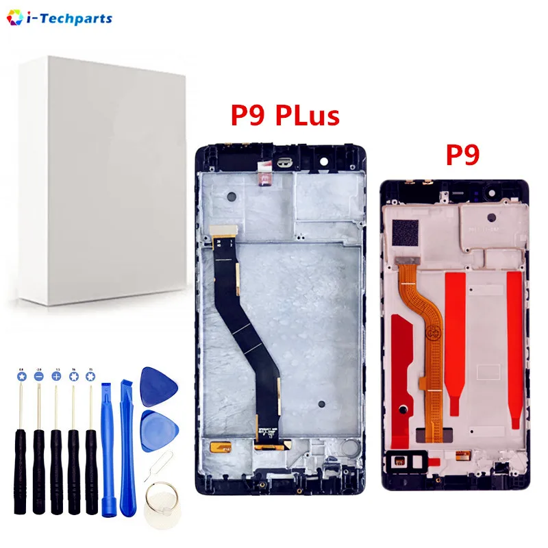 

for HUAWEI P9 Plus LCD Display Screen + Touch Digitizer Screen Assembly with Frame Parts Replacement for Huawei P9 LCD Screen