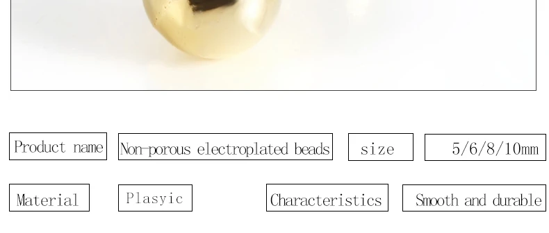 5 мм 6 мм 8 мм 10 мм Блестящий Золотой цвет без отверстий жемчуг DIY пластиковая бусина в виде жемчужины для одежды ручной работы художественное украшение