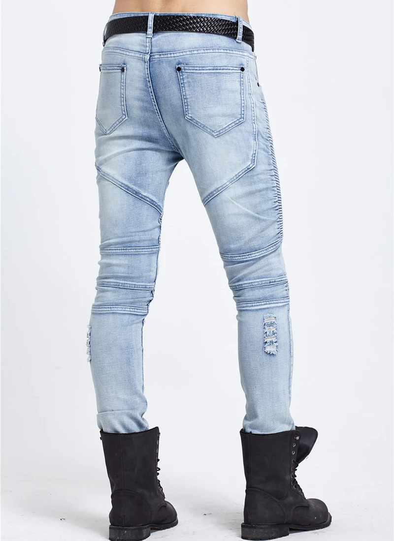 05 SharkPrint skinny jeans men clothes 1801