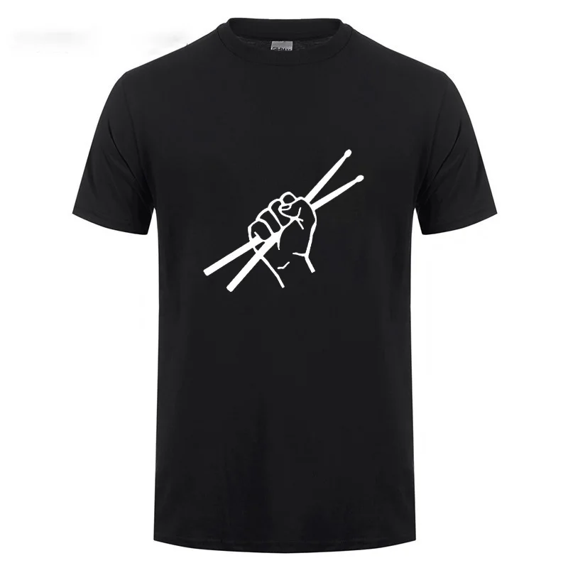 

2018 Summer Style Drum Drummer T Shirt Short Sleeve Drumming Funny Birthday Gifts T-Shirt For Men Cotton Plus Size Tshirt