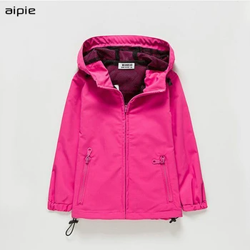 

aipie New 2018 Children girls Jackets Casual Solid Style Protect against wind and rain Coats & Outerwear For kids Wear