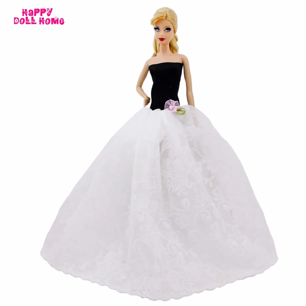 Handmade Princess Wedding Party Clothes Bridal Outfit Gown Dress For 12 in Doll