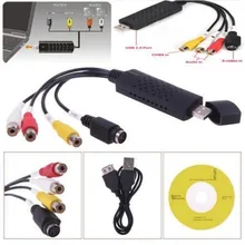 Портативный Easycap USB 2,0 Захват аудио, видео карты адаптер VHS к DVD видео конвертер захвата для Win7/8/XP/Vista