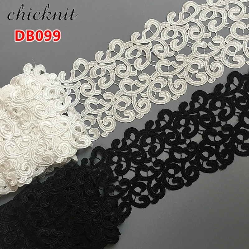 

4 yards 135MM black Embroidered Lace Fabric DIY skirt hem Dance costumes Garment Accessories lace trim Sewing Craft LP-DB099