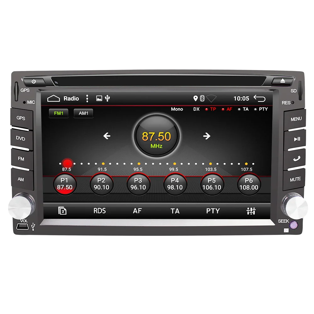 Eunavi Universal 2 Din Android 7.1 Car Dvd Player GPS+wifi+bluetooth+radio+quad Core+ddr3+Capacitive Touch Screen+car Pc+stereo