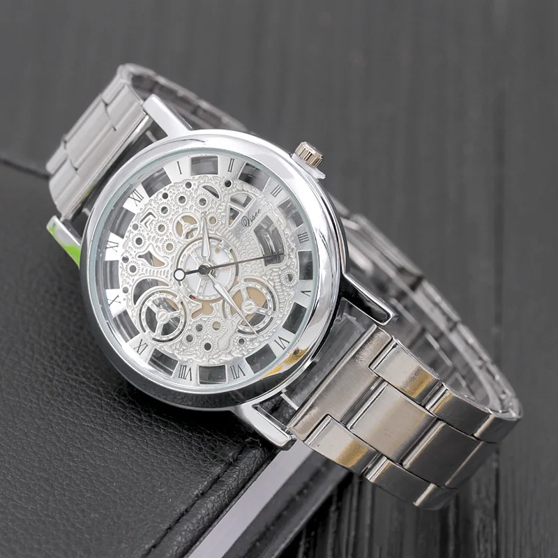 Мужские часы лучший бренд класса люкс Модные полые водонепроницаемые кварцевые часы мужские золотые наручные часы из нержавеющей стали Relogio Masculino
