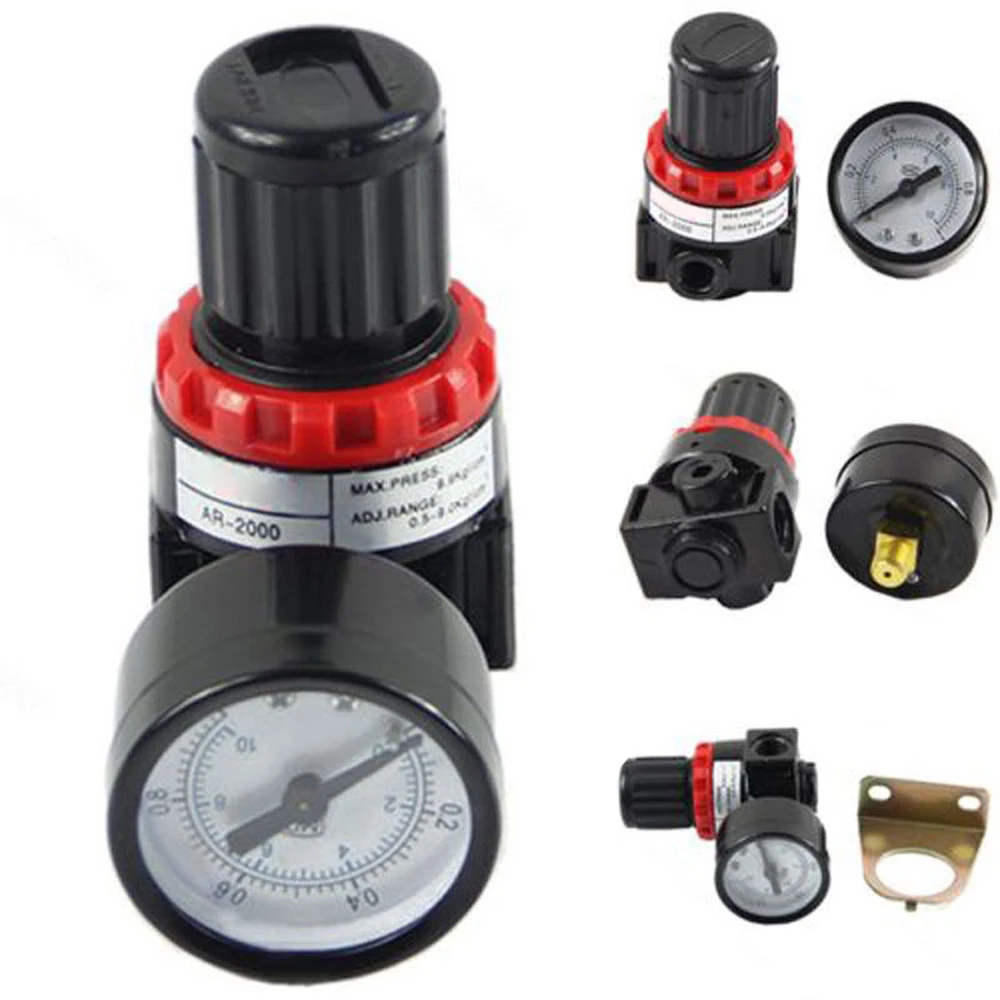 Air Control Pressure Gauge Regulator Regulating Valve, Great to Install