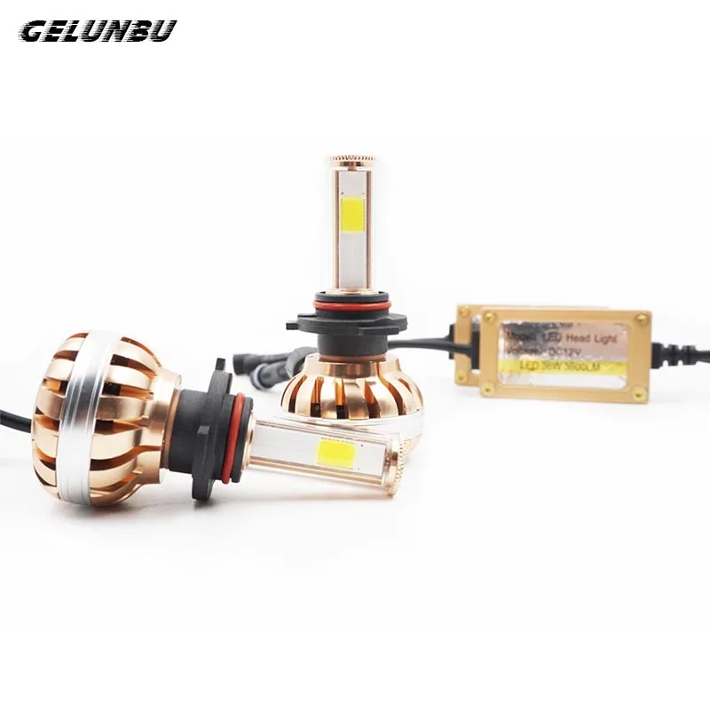 

Gelunbu 1 Set 72W Car LED Headlight 9005 Car Auto Front Bulb Automobiles Headlamp Fog Light 6000K White Car Lighting