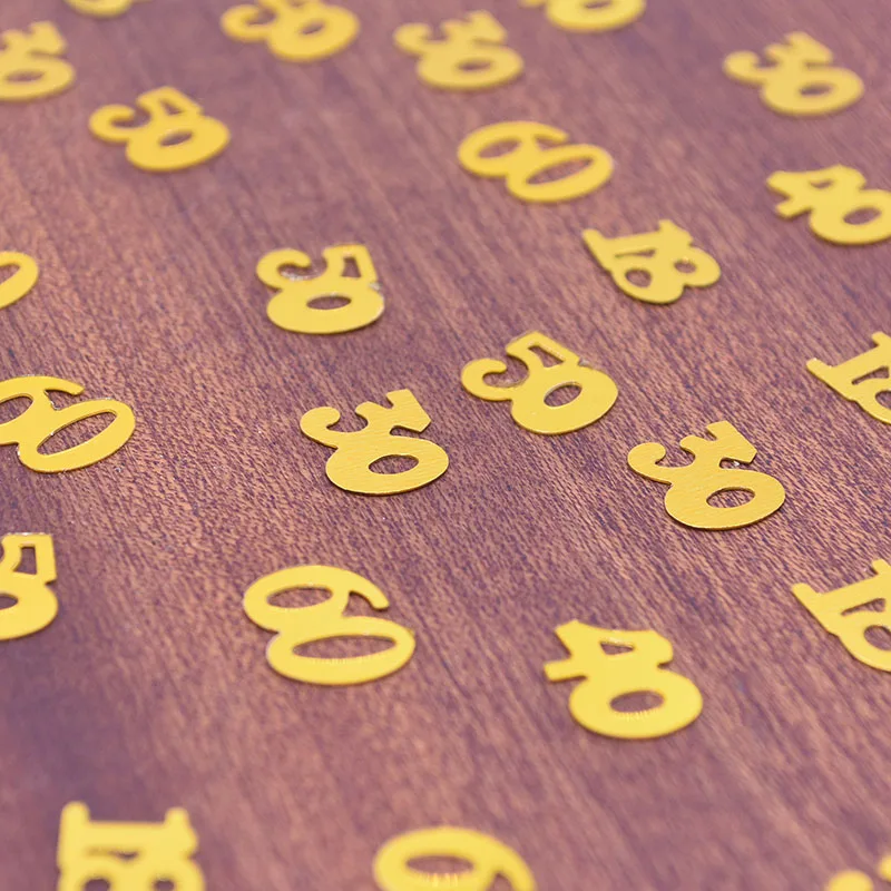 1pack Gold Confetti Birthday Wedding Party Table Scatters Decor Numbers 18 30 40 50 60 Digital Confetti Sprinkle Party Supplies