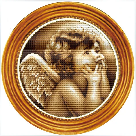 

embroidery kits needlework cross-stitch Angel cartoon paintings 100% printed on canvas with thread cheap new Wall Home Decor