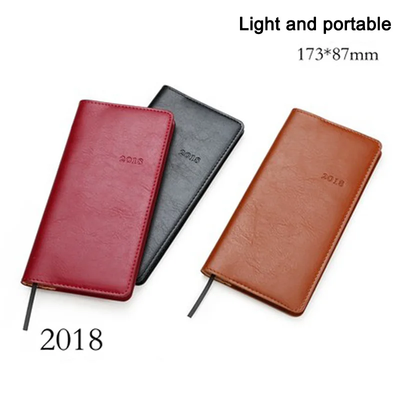 

2018 Notebook Agenda Two Pages Per Week Plan Weekly Notes Diary Notebook Notepad 12 Months Calendar Portable Pu Material HOT