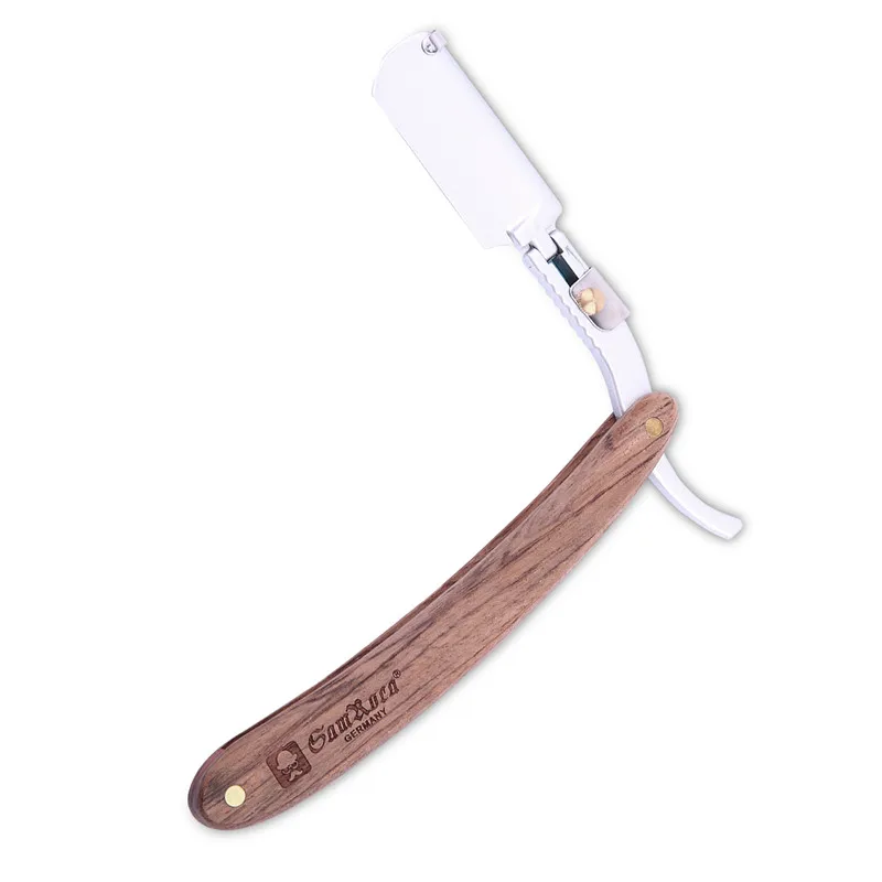 

Straight Razor Replaceable blade Manual Shaver Barber Razors Wooden Handle Facial Hair Eyebrow Beard Shave Shaving Tool