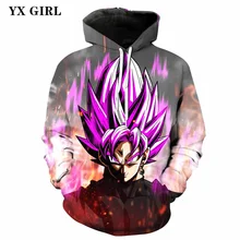 Women/Men 3d Japan Anime Dragon Ball Z Super Saiyan Pullover Son Goku Hoodies Hip Hop Hoodie Autumn/Spring Hooded Sweatshirt new spring autumn dragon ball z hoodie anime son goku coat men zipper jacket