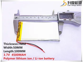 

1pcs [SD] 3.7V,4500mAH,[7050100] Polymer lithium ion / Li-ion battery for TOY,POWER BANK,GPS,mp3,mp4,cell phone,speaker