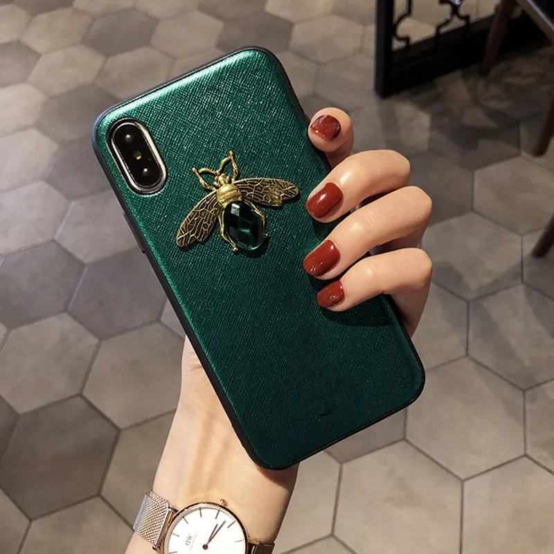 Luxury-Fashion-brand-Diamond-Bee-Glitte-soft-case-for-iphone-6-S-7-8-plus-X (8)