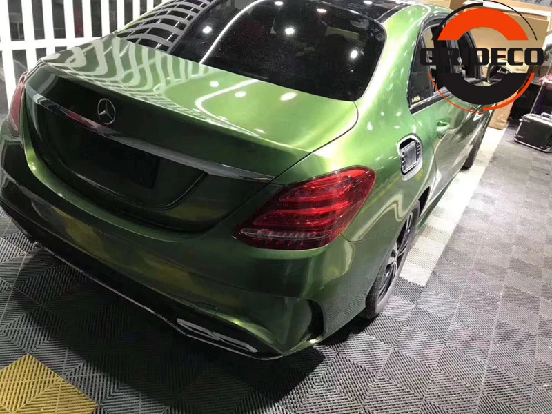 Luxury Ultra Glossy Metal Mamba Green Gloss Metallic Vinyl 33